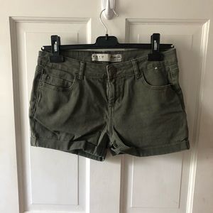 Size 4 Army Green Jean Shorts